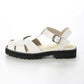 【新品預訂】日本製 Lauf Oletta T型帶3cm厚底涼鞋 (LP148 White)(白色)