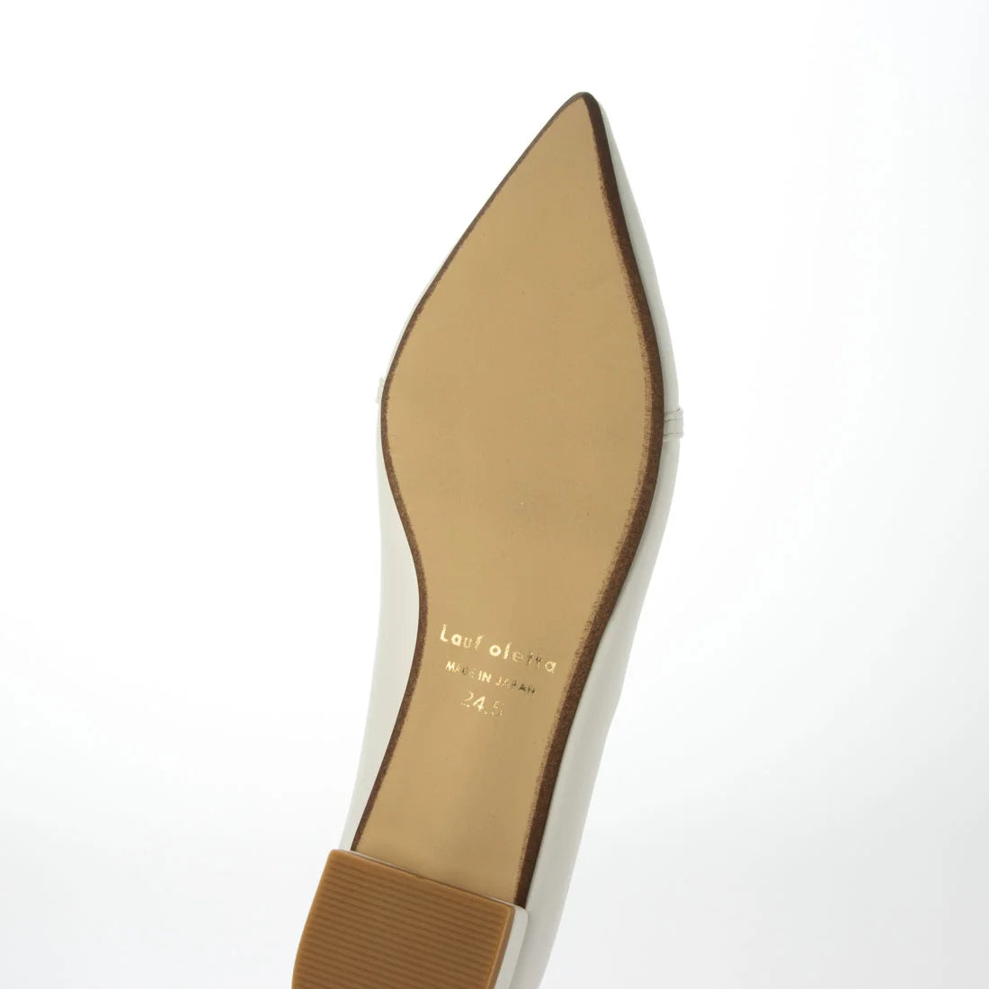 【新品預訂】日本製 Lauf Oletta [All Weather] 全天候軟皮革編織繩平底鞋（LRP146 WHITE） (白色)