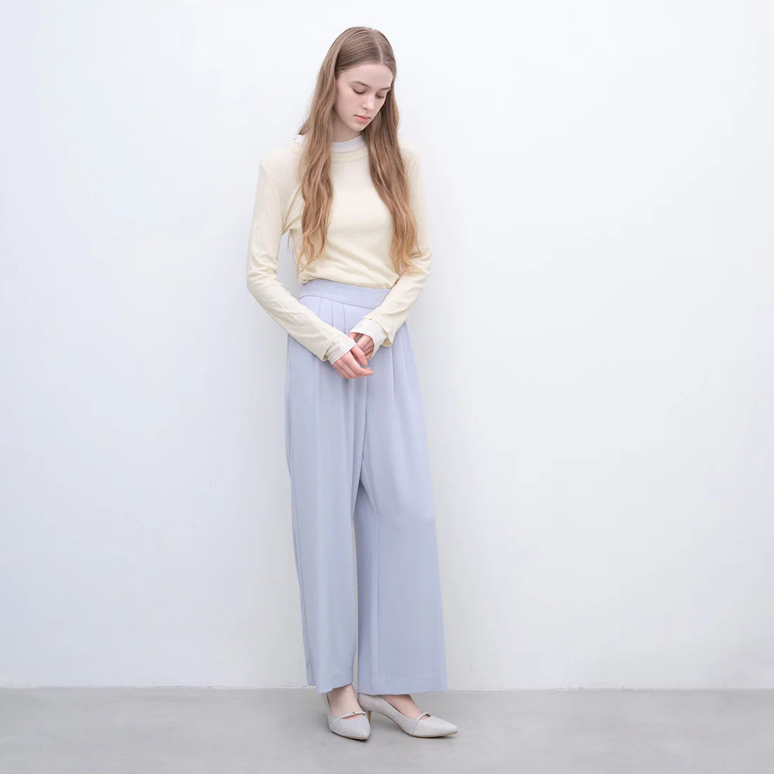 【新品預訂】日本製 Launa Lea 5cm踭高迷你金屬圖案高跟鞋 (610) (淺藍色 Z/C / L Blue Z/C)