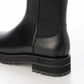 日本製 Launa Lea 側邊彈力厚底雨靴短靴 (R9018)(黑色／Black)