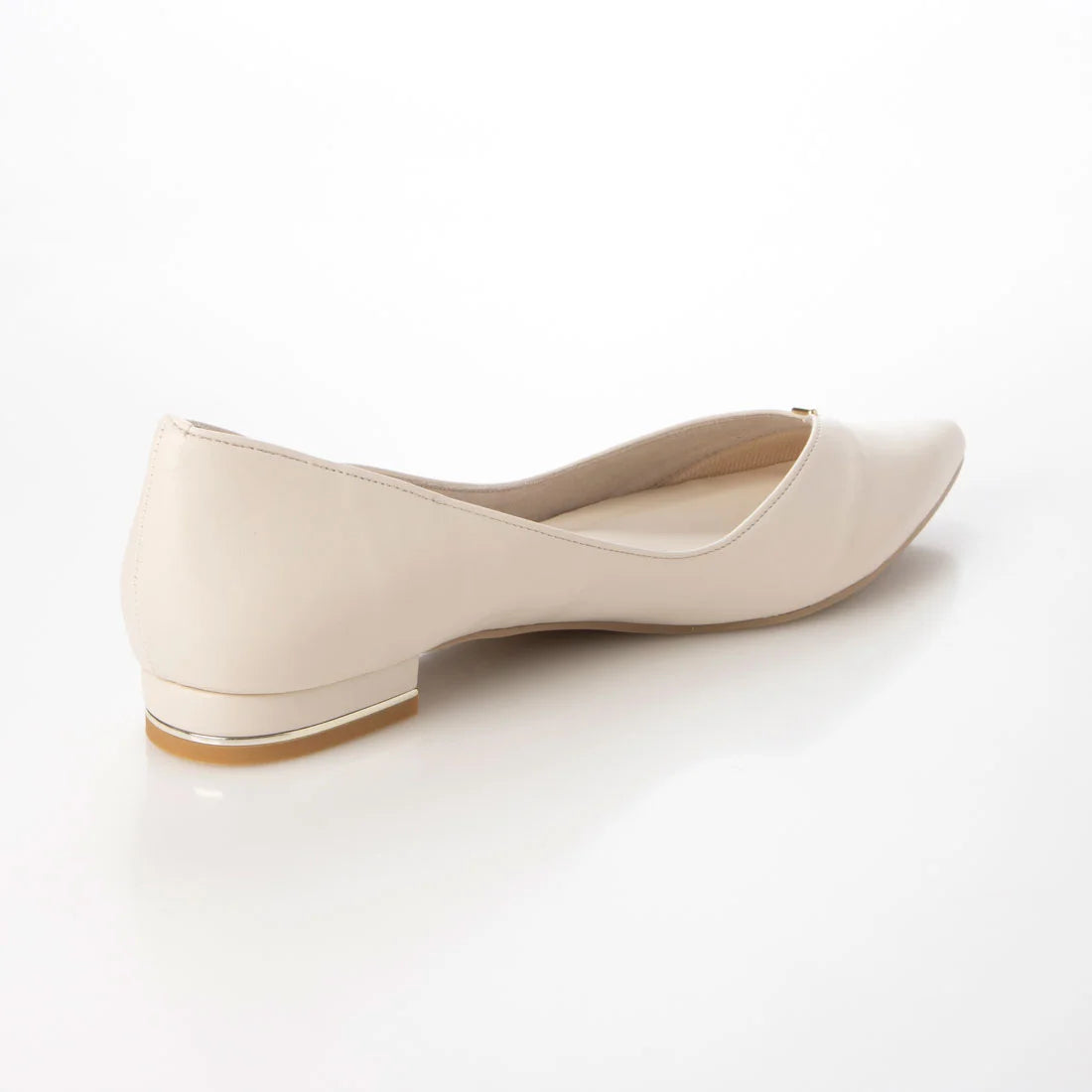 日本製 Launa lea 側切平跟高跟鞋 (492) ( 象牙色／Ivory )