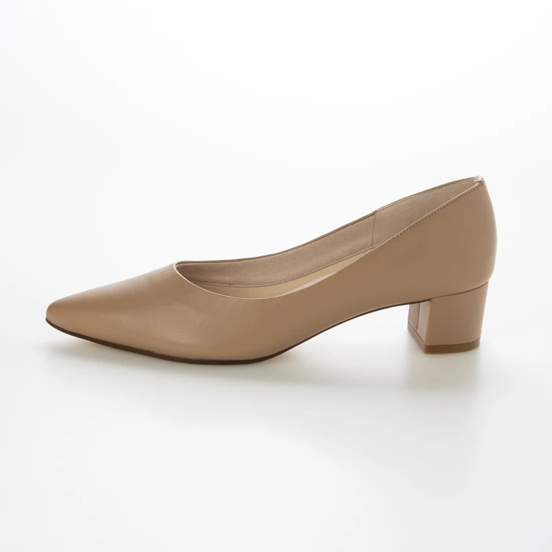 【新品預訂】日本製 Lauf Oletta {ALL-WEATHER} 4.5cm踭防水尖頭高跟鞋（LRH125 Beige) (杏色)
