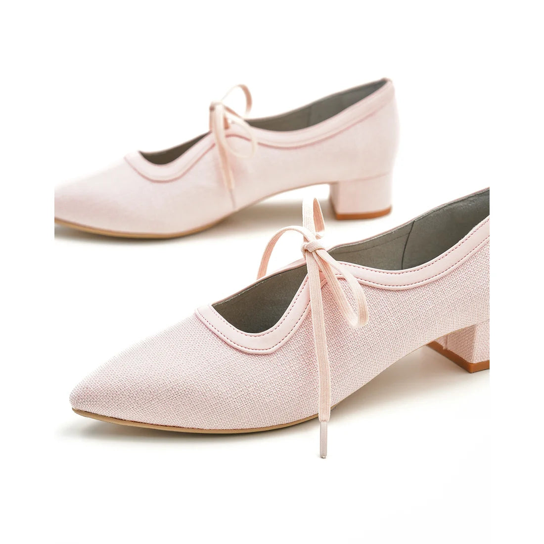 【新品預訂】日本製Emma Francis  3cm踭 經典蝴蝶結高跟鞋（淺粉色）(3002g-Z 145)