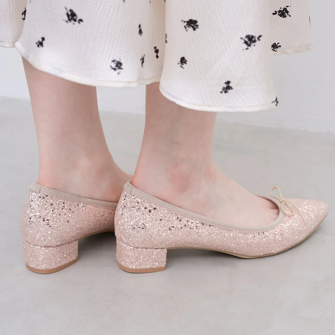【新品預訂】日本製 Launa Lea  3.5cm踭尖頭跟芭蕾高跟鞋 (B9601A) (粉杏色Z / PK Beige Z)