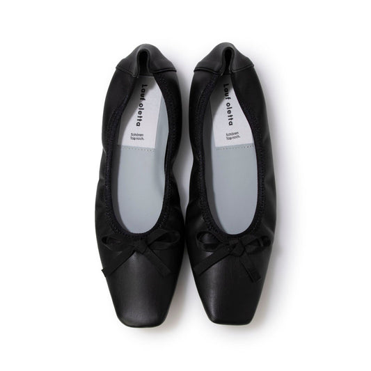 日本製 Lauf Oletta [All Weather] 全天候柔軟無縫一體式芭蕾舞鞋 (LRH109 BLACK) (黑色)