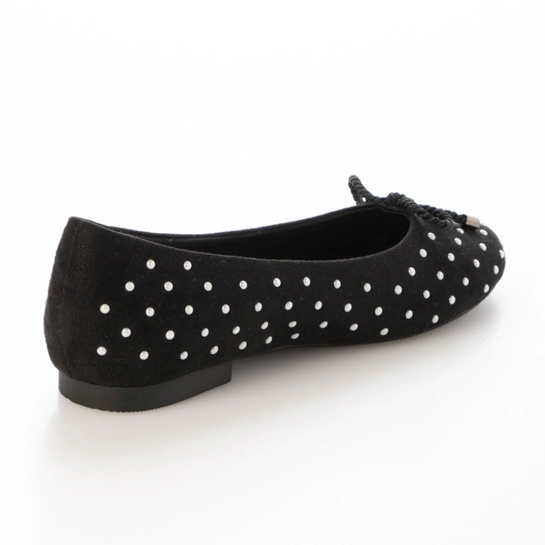 【新品預訂】日本製 Lauf Oletta  扭繩緞帶珍珠芭蕾鞋(L111 BLACK-S/C) (黑色)