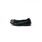 日本製【珍珠色調防水】Emma Francis 真皮 圓頭平底芭蕾舞鞋(02b-L M101)(Black Leather Mylar)（ブラック レザーマイラー）