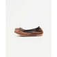 日本製【珍珠色調防水】Emma Francis 真皮 圓頭平底芭蕾舞鞋(02b-L S104)(Brown leather suede)（ブラウン レザースエード）