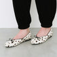 【新品預訂】日本製 Launa lea 經典蕾絲邊蝴蝶結芭蕾舞鞋 (B1616A)(斑點紋/Dalmatian-Z)