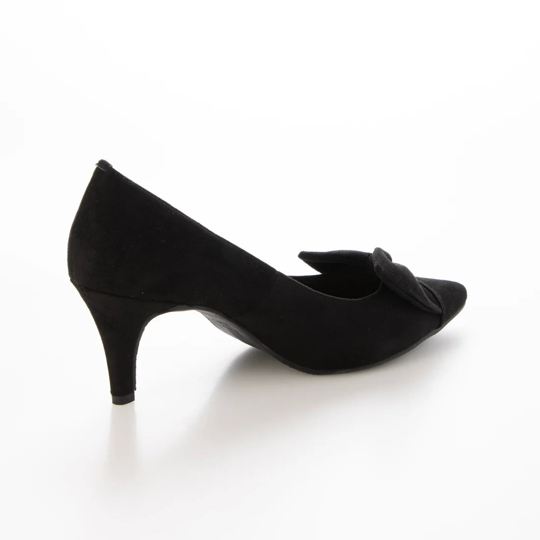 【新品預訂】日本製 Launa Lea 7cm 蝴蝶結高跟鞋 (608)(黑色 S / Black S)