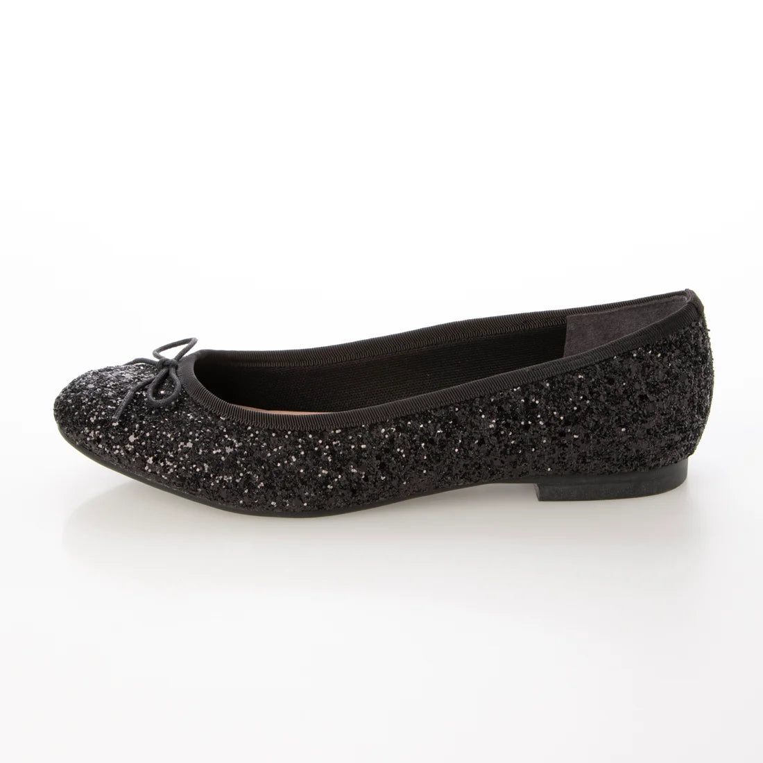 日本製 Launa lea 閃耀亮片圓頭芭蕾鞋 ( B1601A ) (黑色/Black)
