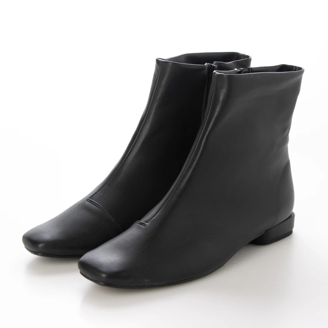【新品預訂】日本製 Launa Lea 晴雨兩用彈力方頭短靴 (R9024) ( 黑色 / Black )