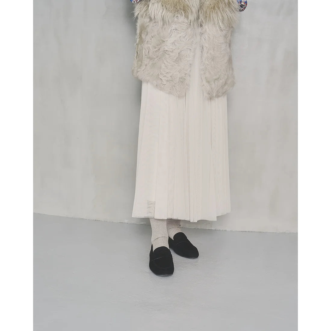 【新品預訂】日本製Emma Francis   [雨天應對] 防水絨面軟樂福鞋（黑色）(02d-L S101)BLK