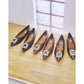 【新品預訂】日本製Emma Francis 金屬寶石平底鞋（黑色）( 07g-M 101)BLK