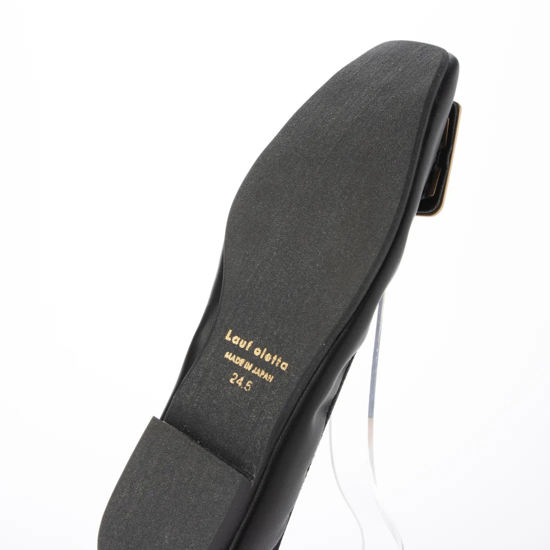 【新品預訂】日本製Lauf Oletta 防水 柔軟褶皺無縫一體式金扣芭蕾舞（LRH141）(BLACK）(黑色)