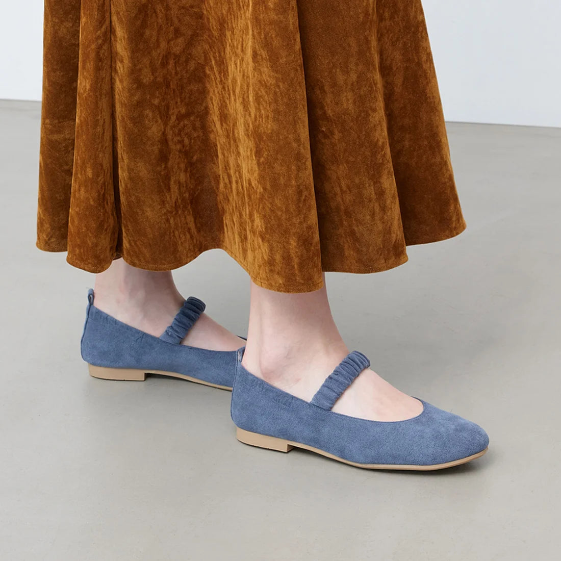 【新品預訂】Launa lea Mary Jane軟質芭蕾鞋 (B3005A) （藍色S / Blue S)