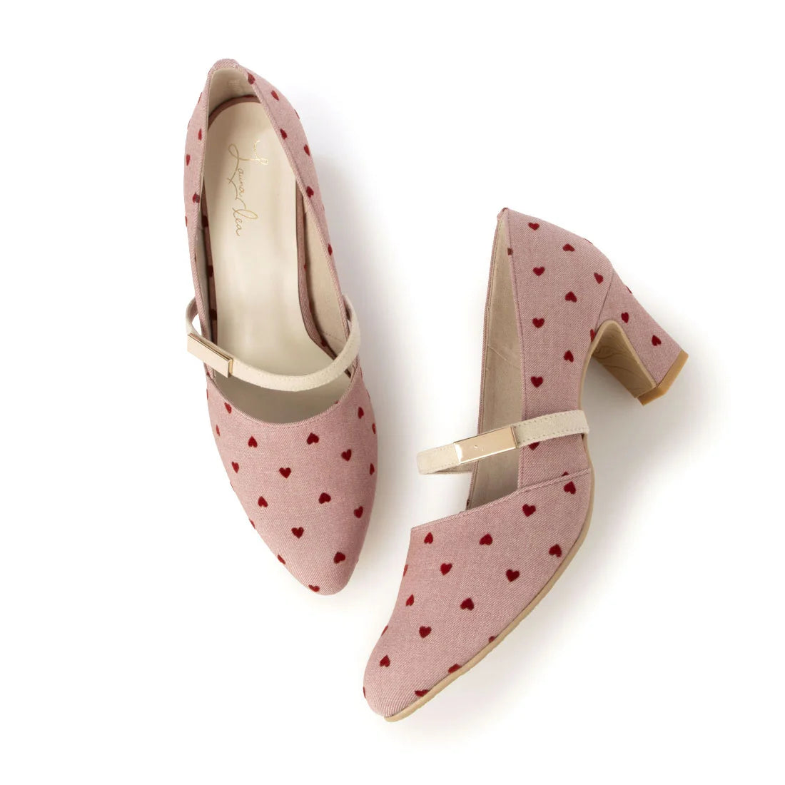 【新品預訂】日本製 Launa Lea 6cm踭杏仁頭瑪麗珍高跟鞋 (614）( 紅色 Z/C / Red Z/C )