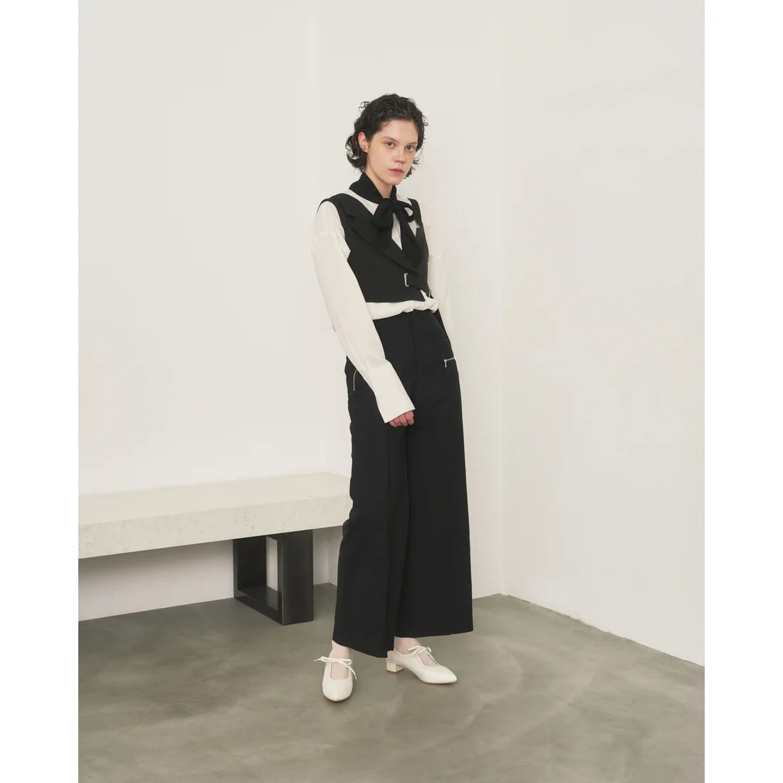 【新品預訂】日本製Emma Francis  3cm踭 經典蝴蝶結高跟鞋（象牙色）(3002g-Z 177)