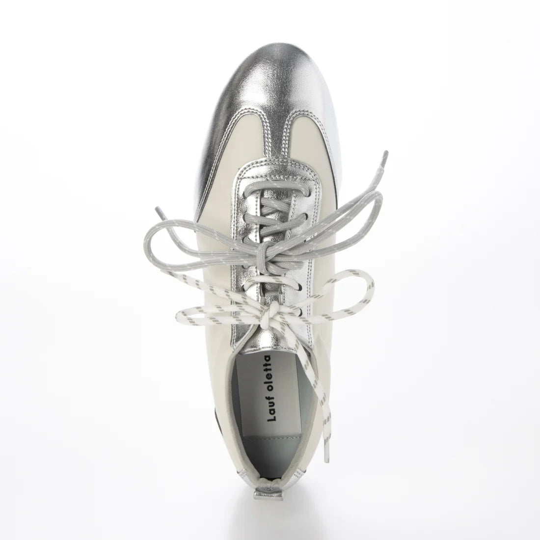 【新品預訂】日本製 Lauf Oletta 雙色混搭鞋帶輕盈運動鞋 (LP147 SILVER/C) (銀色)