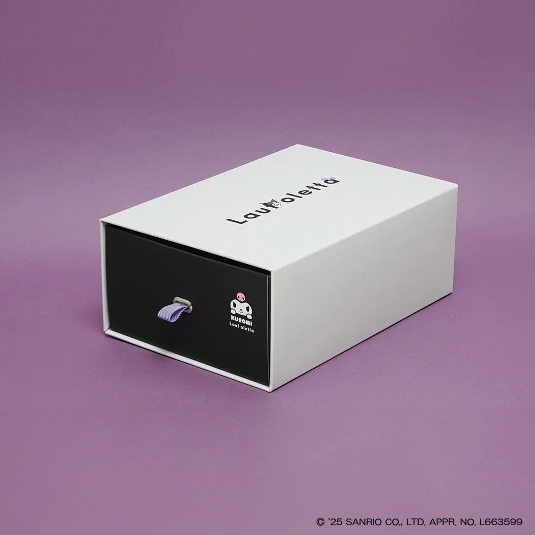 【限定品預訂】售完即止【KUROMI × Lauf oletta 特別聯名】日本製 柔軟繫帶芭蕾鞋 (LH106 Black-S) (黑色)