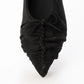 【新品預訂】日本製 Launa Lea 
尖頭柔軟褶皺平底鞋 (636) (黑色/ Black S)