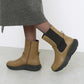 【新品預訂】日本 Lauf Oletta 4cm 輕質厚底側高短靴 (L156 Khaki)(卡其色)