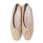 【新品預訂】日本製 Launa lea 繩蝴蝶結方頭絨毛芭蕾舞鞋 (B7102A）(淺杏色 S / L Beige S)