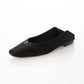 【新品預訂】日本製 Lauf Oletta 簡約金色配件踩踭平底鞋 (LH103 Black-S) (黑色)