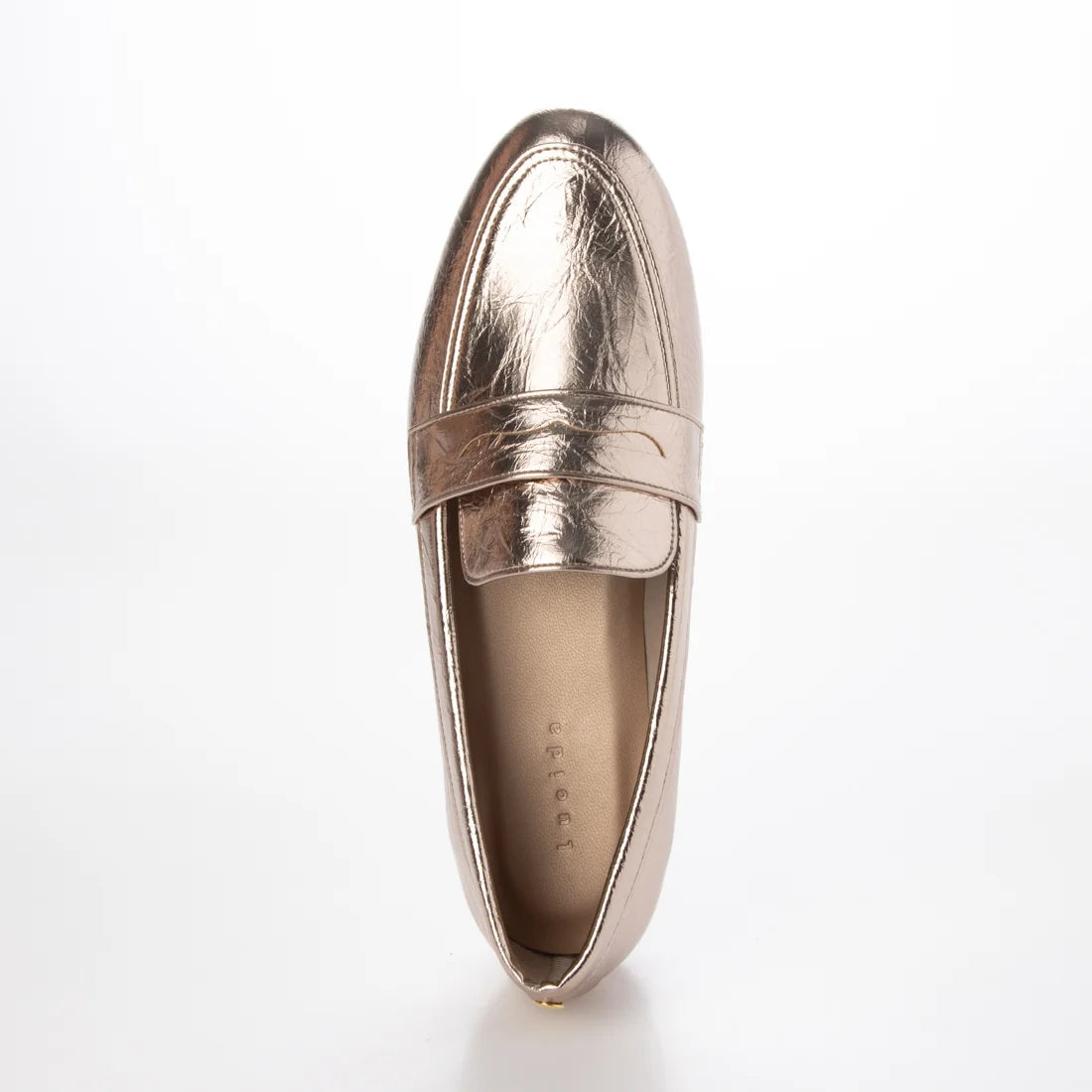 【新品預訂】日本製 潮牌Lucida 防水 粉金色 Alasia 基本款平底樂福鞋 (LC-104 PGD )