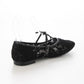 【新品預訂】日本製 Launa Lea 花卉蕾絲漁網芭蕾舞鞋 (B7612A)(黑色 / Black Z)