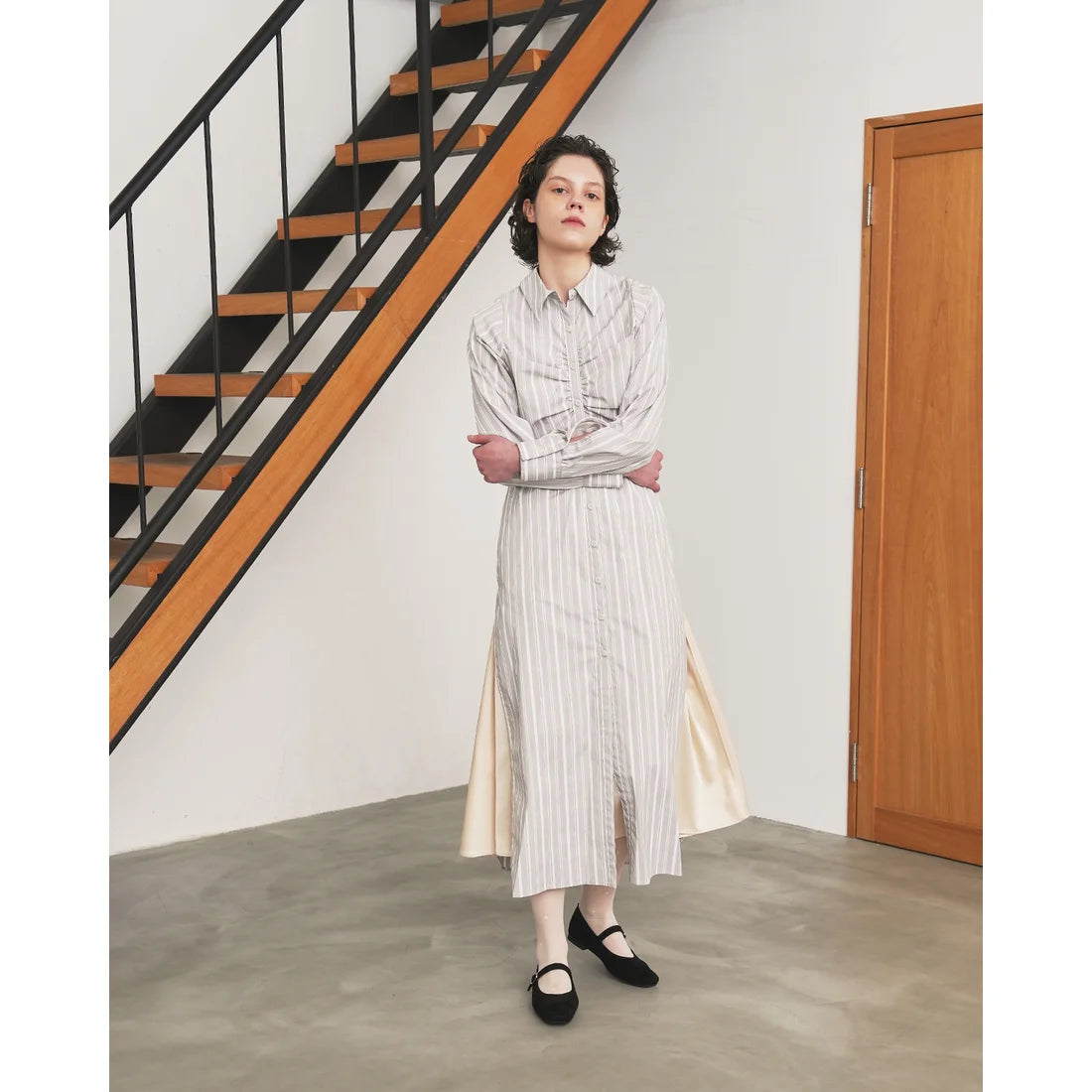 【新品預訂】日本製Emma Francis  防撥水方頭瑪麗珍（黑色絨面）(2001g S101)