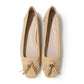 【新品預訂】日本製 Lauf Oletta 鑲邊流蘇設計的氣質平底鞋(LH120 Beige-S) (杏色)