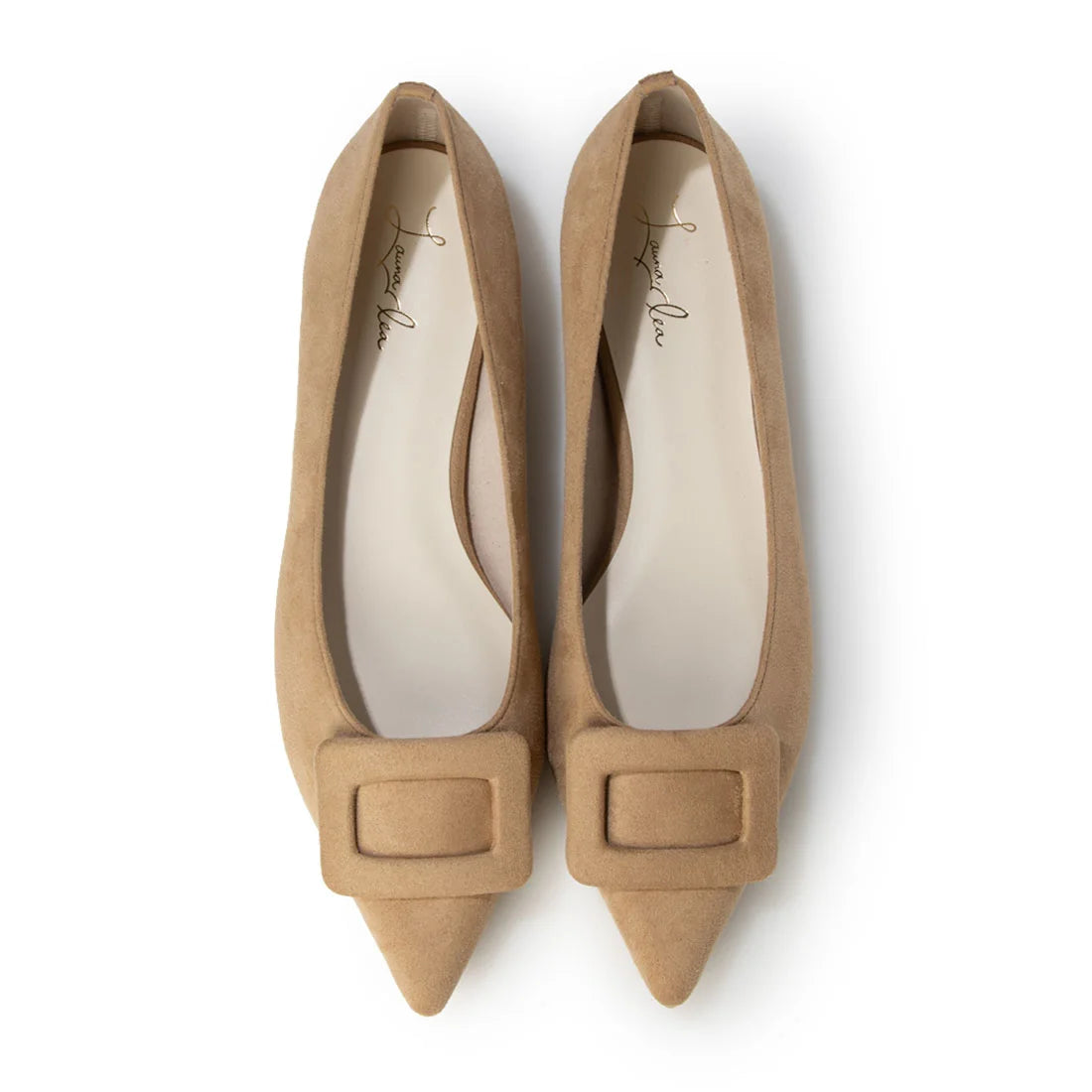 【新品預訂】日本製 Launa lea 扣尖頭高跟鞋 (459A) (杏色 S / Beige S )