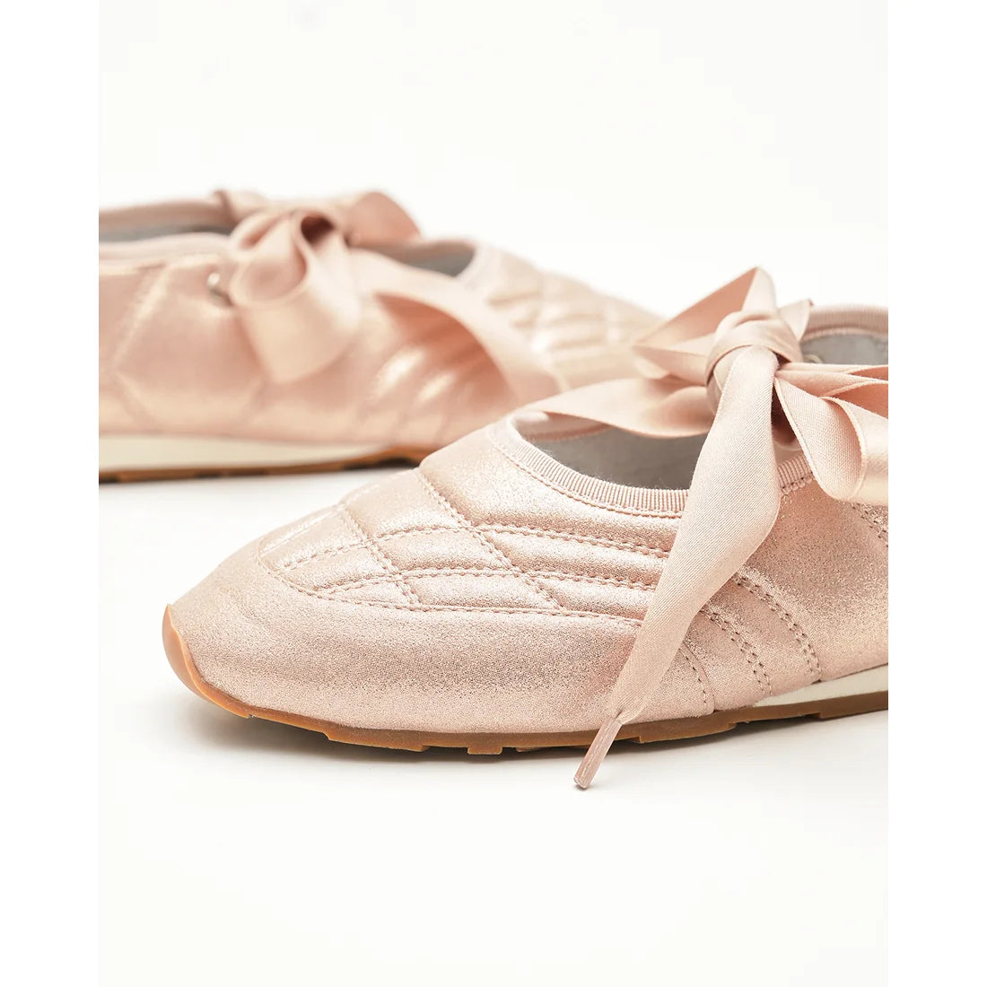 【新品預訂】日本製Emma Francis   繫帶芭蕾舞運動鞋（粉色聚酯）(09l-M 144)