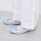 【新品預訂】日本製 Launa lea 閃耀亮片圓頭芭蕾鞋 ( B1601A ) (淺藍色 Z / L Blue Z )