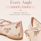 【新品預訂】日本製Emma Francis 碎花歐根紗透網瑪莉珍鞋 (09k-T 144)（粉色薄紗）