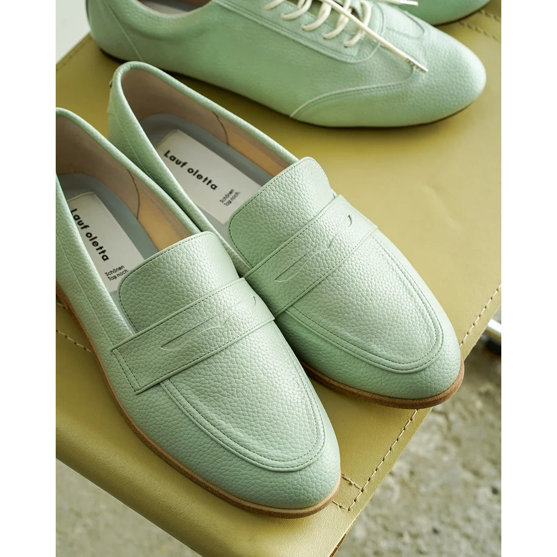 【新品預訂】日本製 Lauf Oletta [All Weather] 全天候柔軟便士樂福鞋 (LRH104A MINT) (薄荷色)