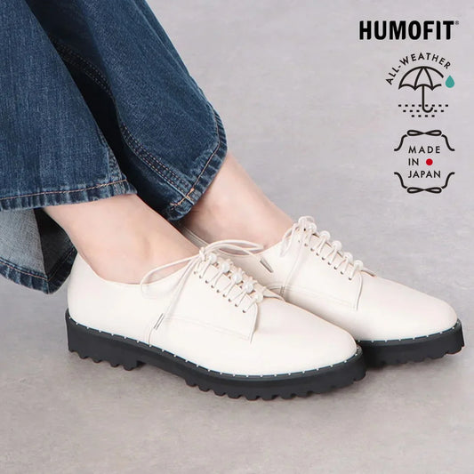 【新品預訂】日本製 Lauf Oletta [All Weather] 全天候防水輕盈珍珠繫帶鞋（LRH128 IVORY） (象牙色)