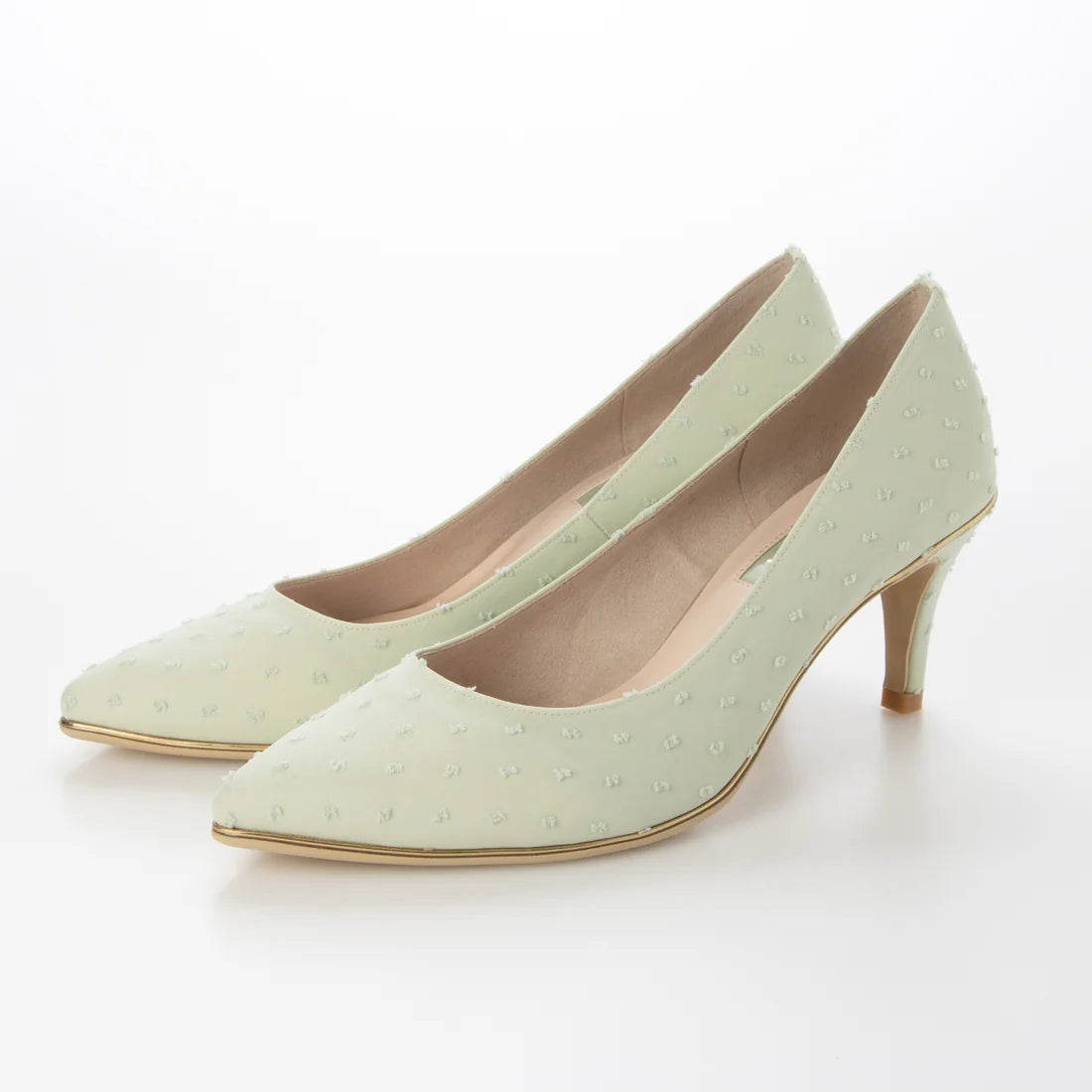 【新品預訂】日本製 Launa Lea Rich 7cm Gold Line高跟鞋 (80001F) (薄荷色 Z / Mint Z)