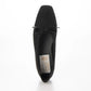 【新品預訂】日本製 Launa lea 繩蝴蝶結方頭絨毛芭蕾舞鞋（B7102A）(黑色 S / Black S )