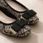 【香港限定】日本製 Launa lea 立體復古提花羅緞蝴蝶平底鞋 (BH1605A)(黑色 / Black)