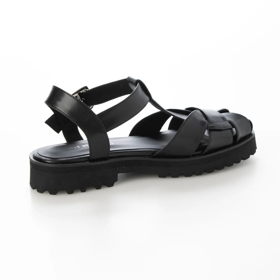 【新品預訂】日本製 Lauf Oletta T型帶3cm厚底涼鞋 (LP148 Black)(黑色)
