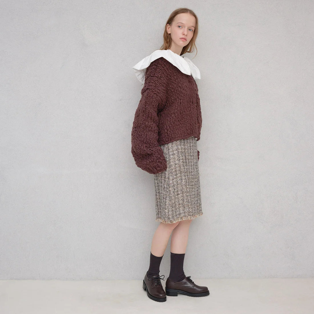 【新品現貨】 日本Launa lea 4.5cm踭優雅綁帶鞋 (SP036)(D Brown/ 深棕色)