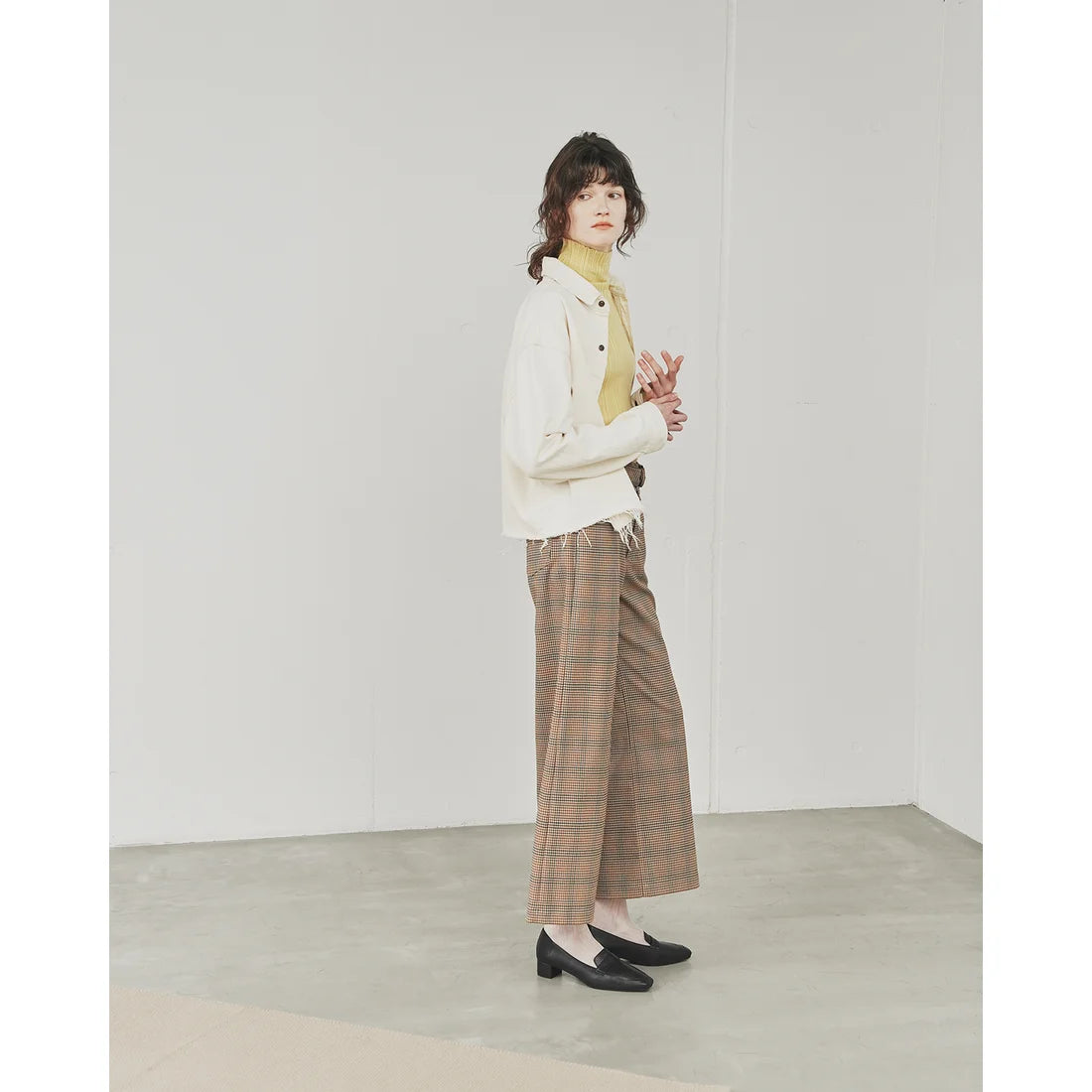 【新品預訂】日本製Emma Francis 3cm跟 方頭樂福鞋 (3004e-P 101)(黑色光滑)