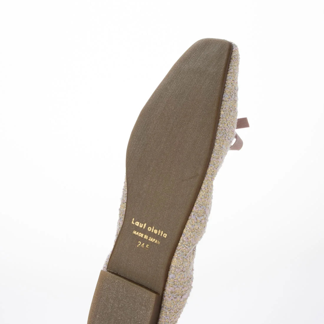 【新品預訂】日本製Lauf Oletta 織物材質柔軟褶皺無縫一體式芭蕾舞鞋 ( LH109 ROSE-Z ) (玫瑰色)