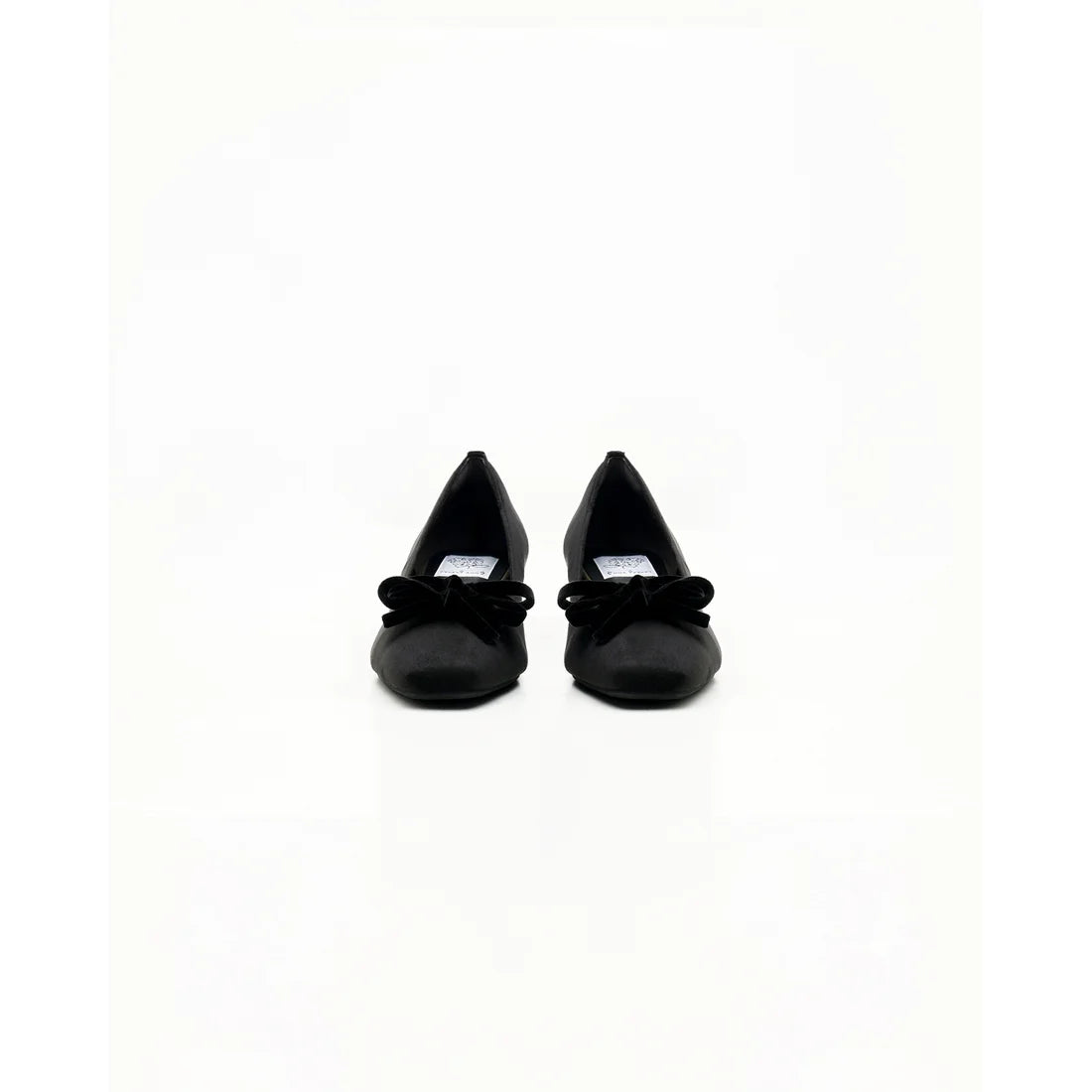 【新品】日本製Emma Francis   蝴蝶結3cm方頭高踭鞋（黑色絨面革）(3004a-S 101) BLK