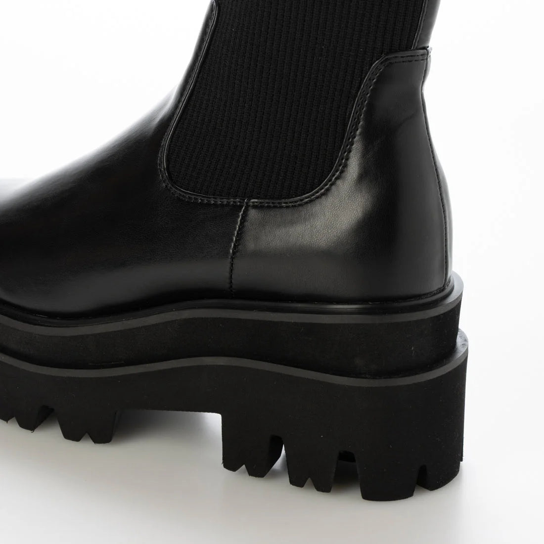 【新品預訂】Launa Lea 7.5cm踭針織襪厚底靴子（S159）(黑色／Black)