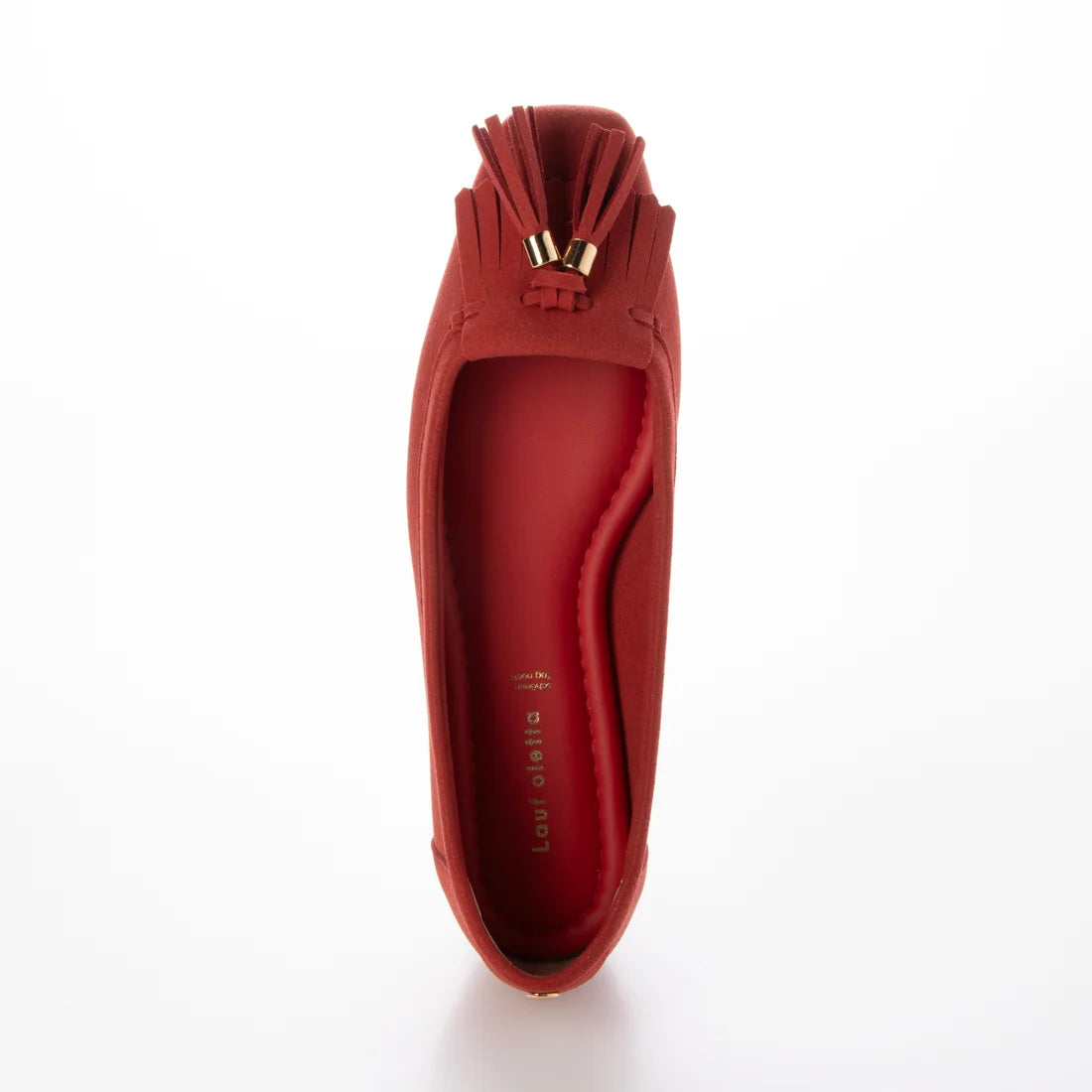 【新品預訂】日本製 Lauf Oletta 鑲邊流蘇設計的氣質平底鞋(LH120 Red-S) (紅色)
