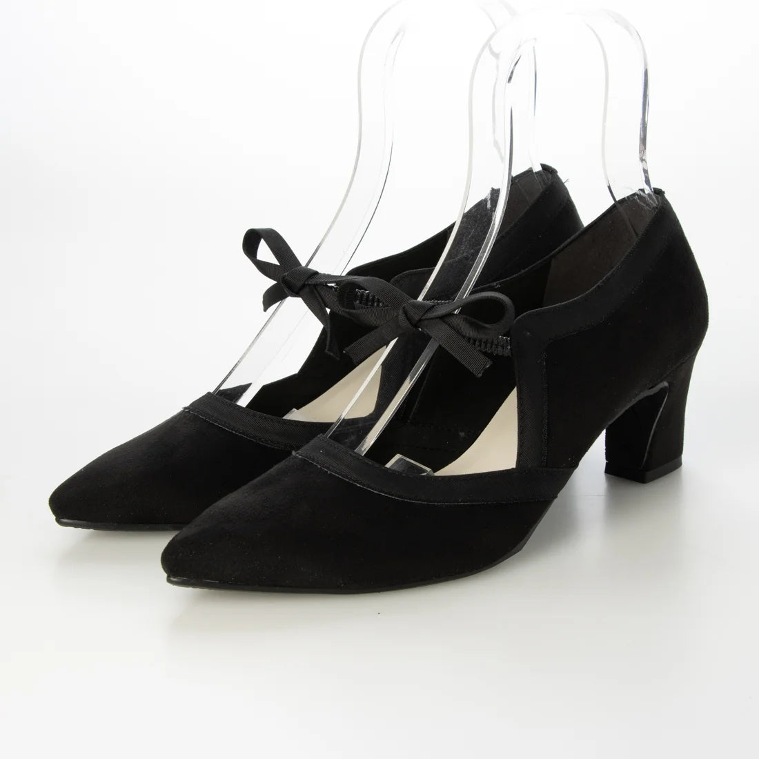 【新品預訂】日本製 Launa Lea 6cm踭蝴蝶結瑪莉珍高跟鞋( 577A ) ( 黑色S / Black S)