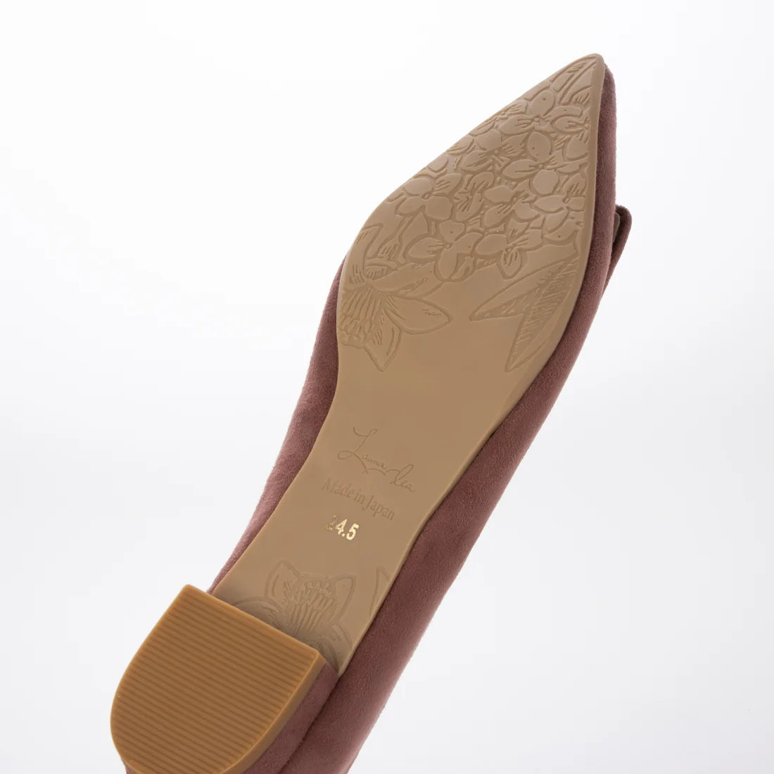 【新品現貨】日本製 Launa lea 扣尖頭平底鞋 (459C) ( 藕粉色 / Mauve-S )